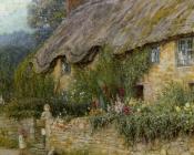 A Mother And Child Entering A Cottage - 海伦·玛丽·伊丽莎白·阿林厄姆